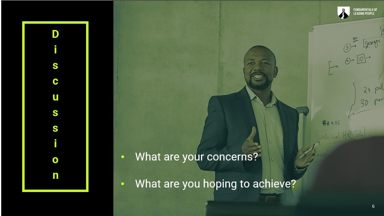 Discussion - facilitator-led sessions