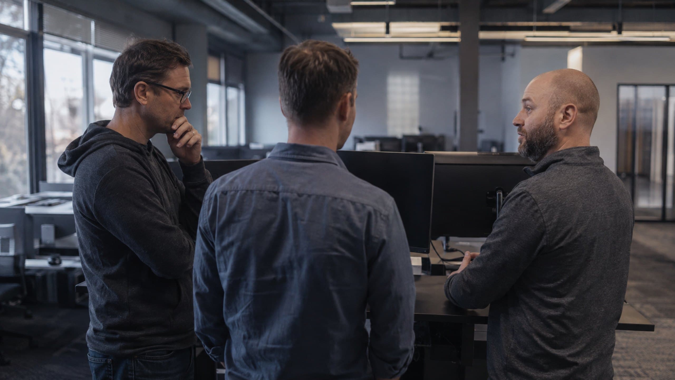 A working scene in technology