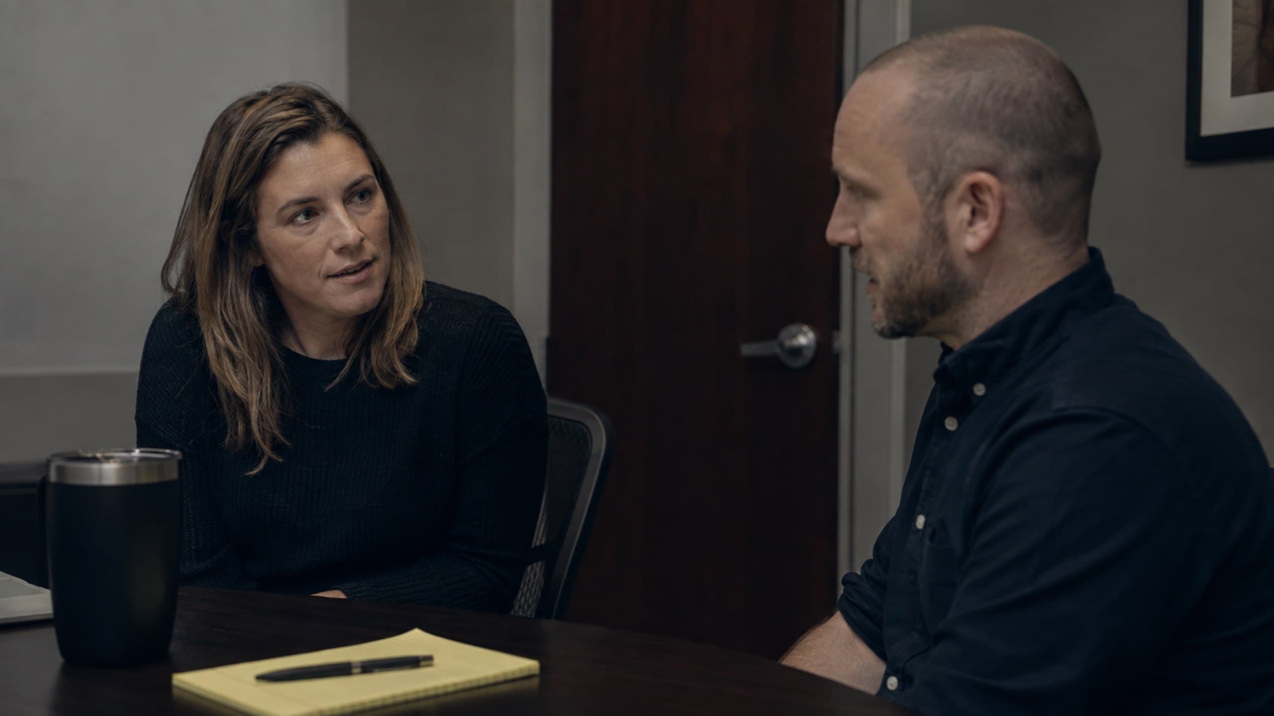 Two colleagues in a coaching conversation